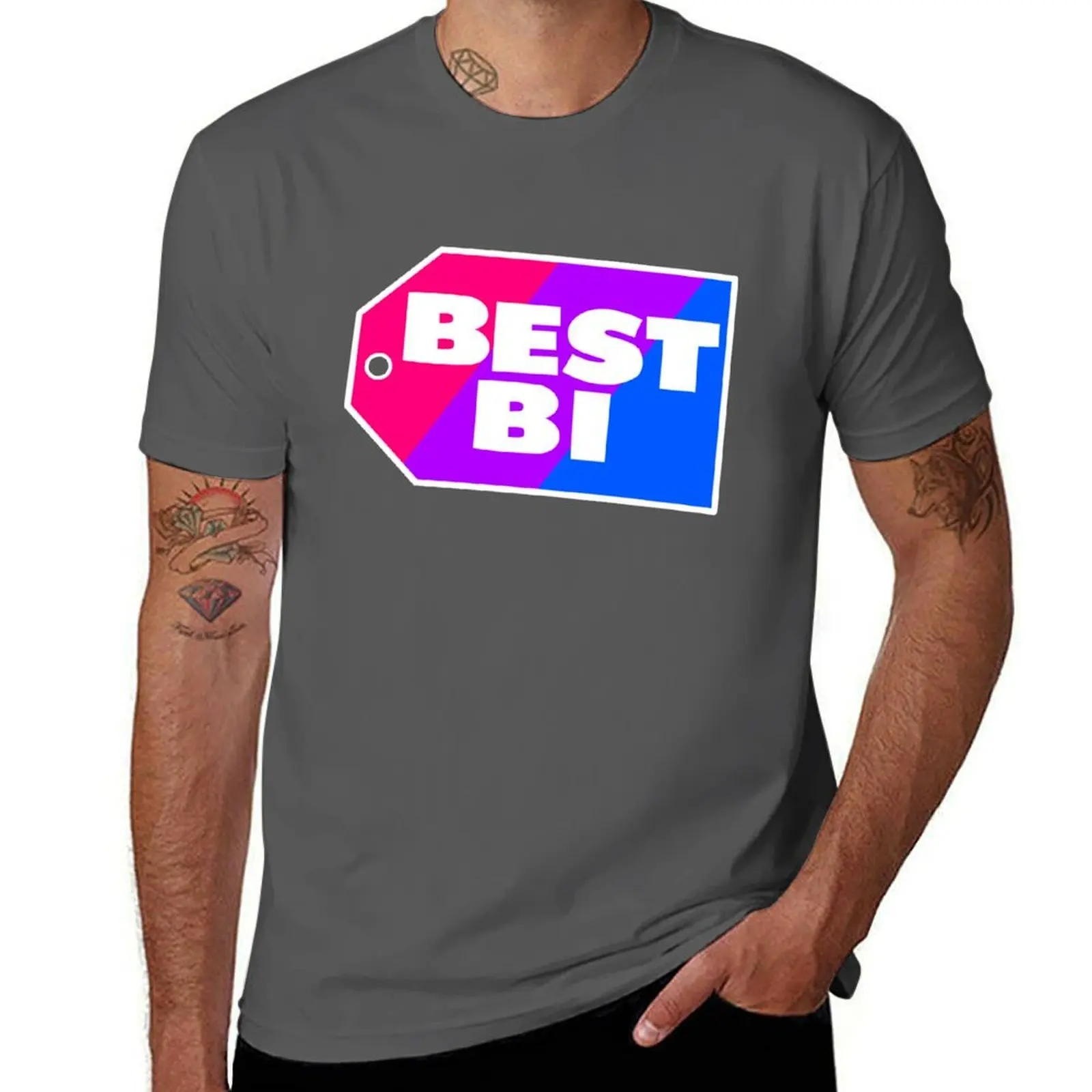 

The Best of Bi T-Shirt Urban Style Casual Short Sleeve Top