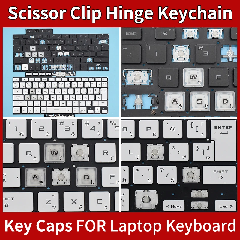 

Replacement Keycap Key cap &Scissor Clip&Hinge For ASUS TUF Air FX516P FX516 FA516 Keyboard