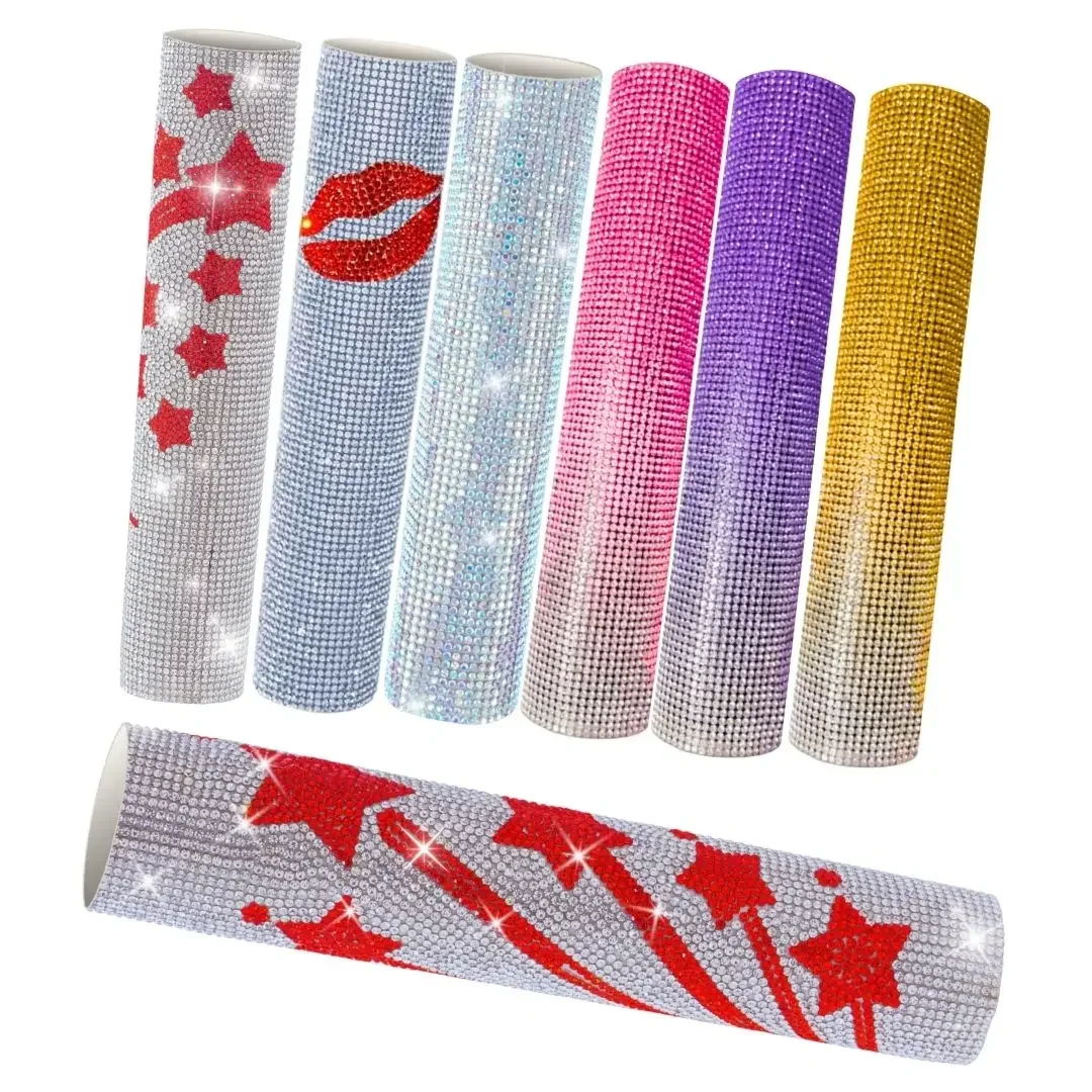 okrinos Coques de microphone à paillettes dégradées, couleurs violet, or, rose, pour discothèque, scène, fête, événements télévisés