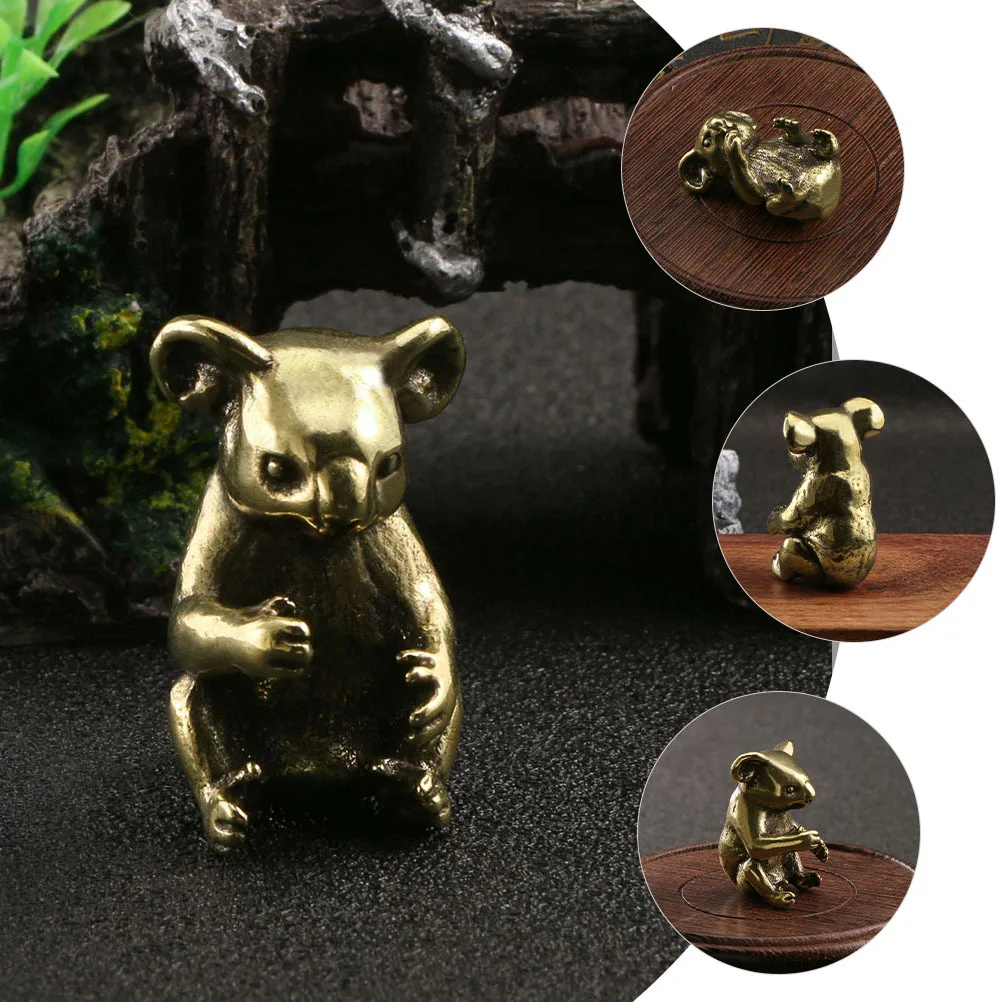 

Brass Koala Office Desktop Decoration Office Koala Ornament Vintage Home Craft Exquisite Sculpture Adornment Gift