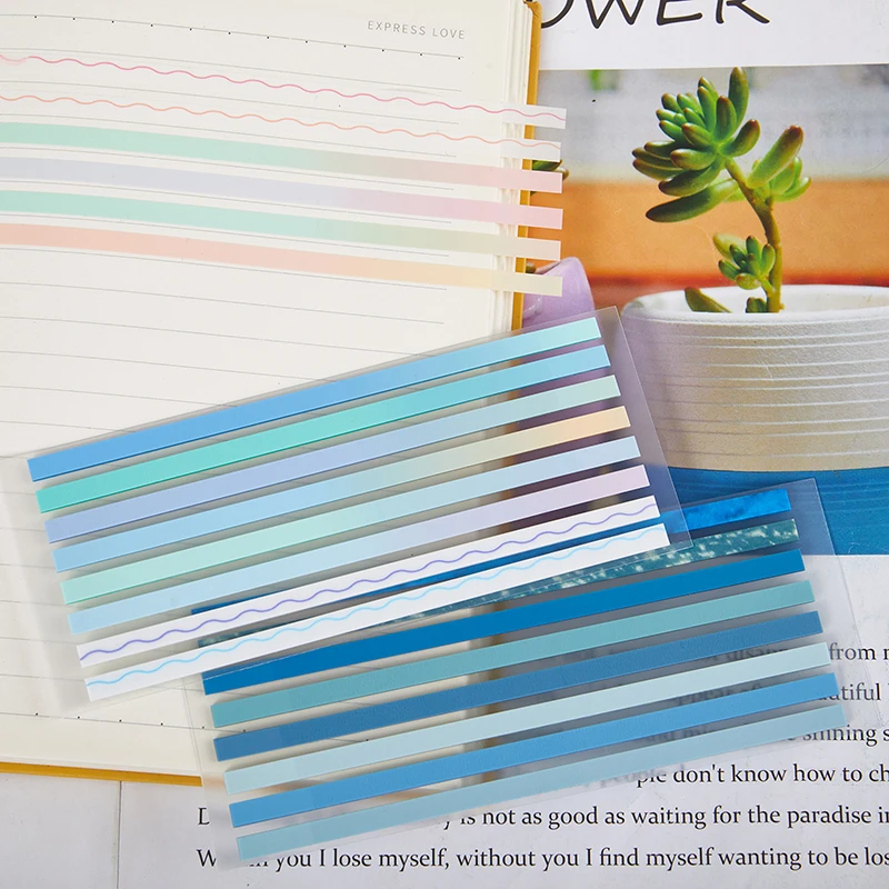 160 Sheets Color Self Adhesive Memo Pad Sticky Notes Bookmark  Index Sticker Marker Memo Sticker Paper Office School Supplies