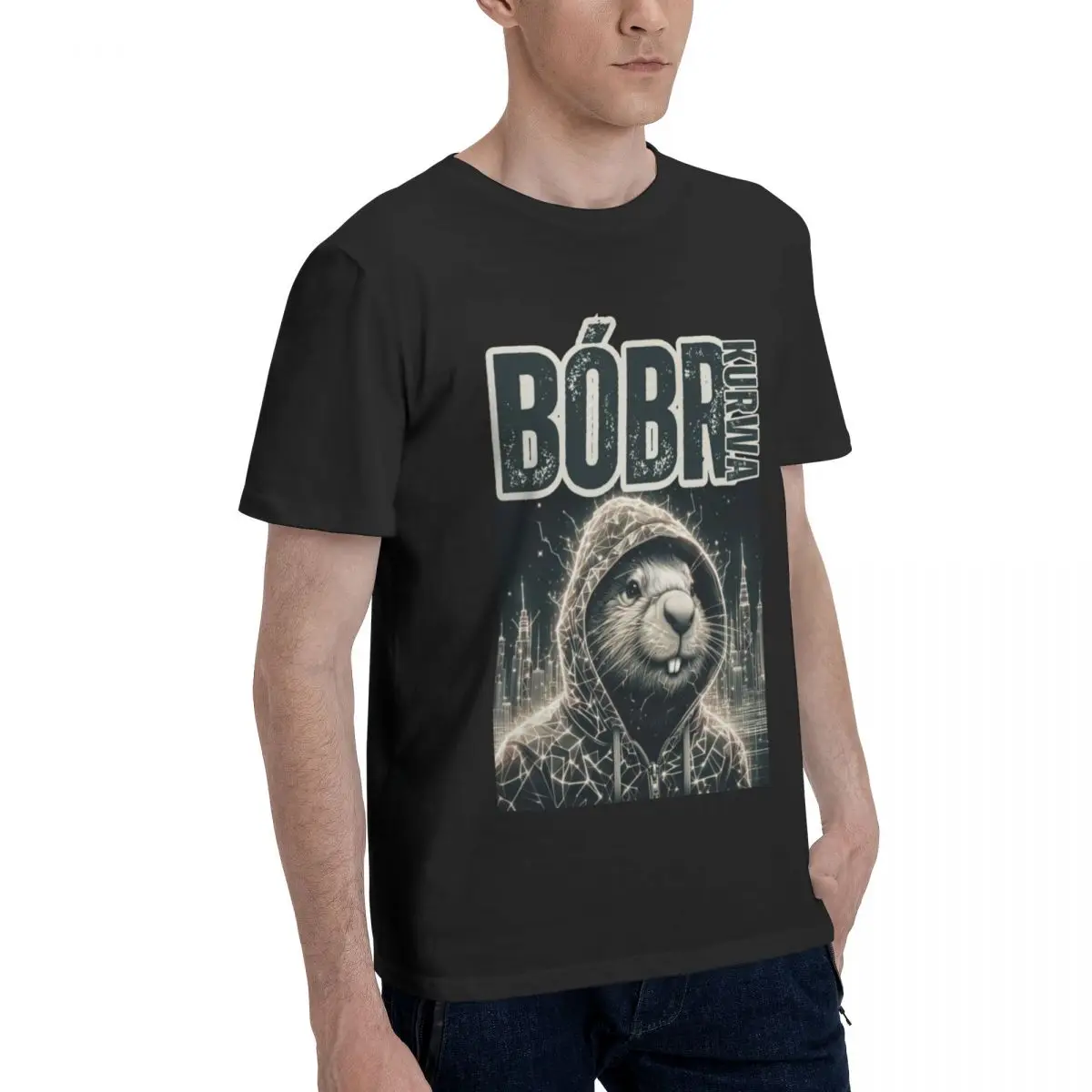 Bober Kurwa Bobr Funny Meme Vintage T Shirt Unique Mens Women T Shirts Tops