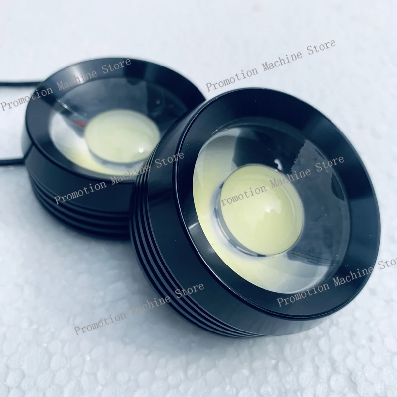 60mm diameter Circle Waterproof Car Led day light Grille grid fog lamp Bigger eagle eye COB 6000K Flood E4 Led Car headlamp