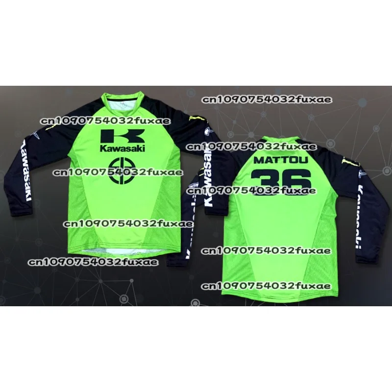 

Kawasaki Summer Outdoor Sports Trendy Quick Drying Breathable Motorcycle Long Sleeved Thin Sport Comfortable Long Sleeved Shirt