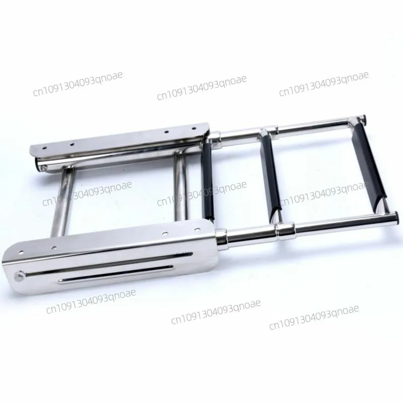 Scaletta telescopica per imbarco per barca pieghevole a 3 gradini in acciaio inossidabile 316 sotto la piattaforma