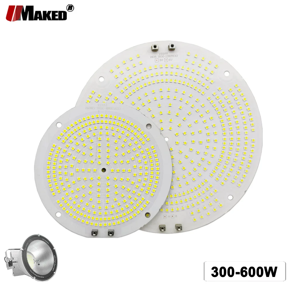 

5Pcs LED Tower Crane Lamp PCB Plate 300W 400W 500W 600W DC70-85V 25Series Outdoor High Bay Lights Replace Panel DIY Floodlights