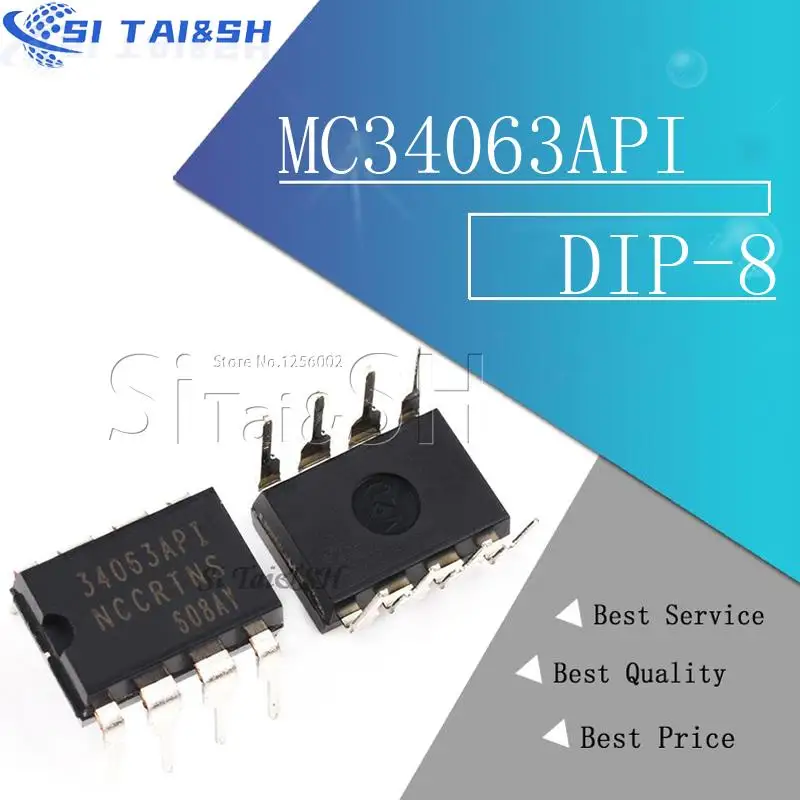 10PCS MC34063API DIP8 MC34063AP1 DIP MC34063 34063API DIP-8 new and  original IC