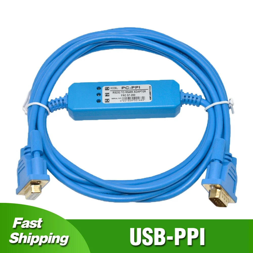 PC-PPI for S7-200 PLC Programming Cable Serials RS232 to RS485 PC/PPI Data Download Line PC PPI