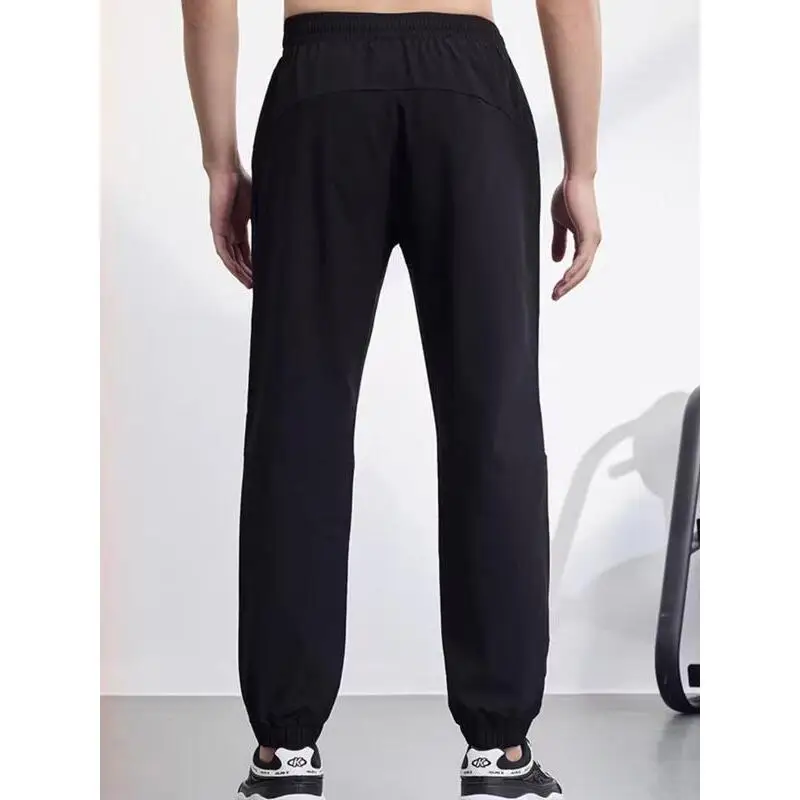 Men's Drawstring Waist Pocket Jogger Pants Straight Leg Neutral Style Summer Collection 2025 Casual Comfortable Leisure Trousers