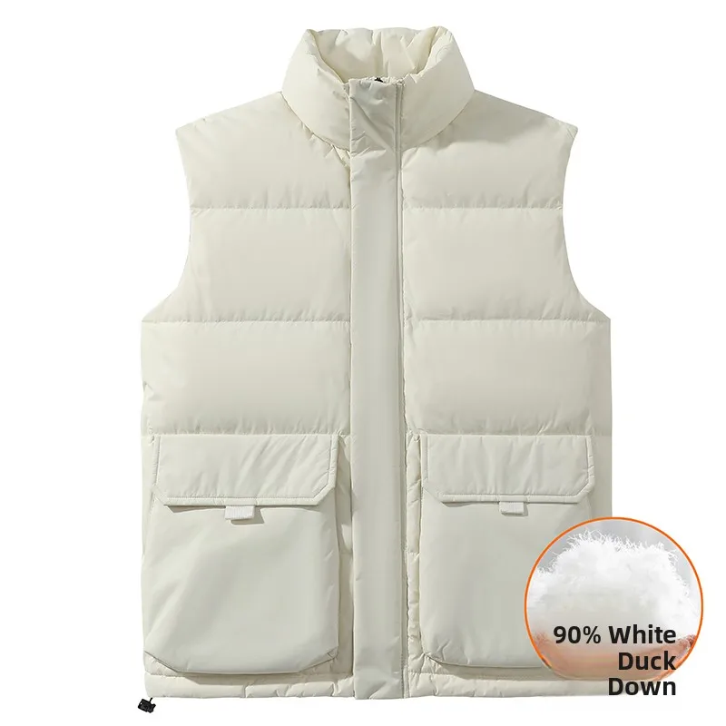 

Новая повседневная утепленная жилетка из полиэстера с наполнителем из перьев, стандартной длины, для молодежи, весенний сезон