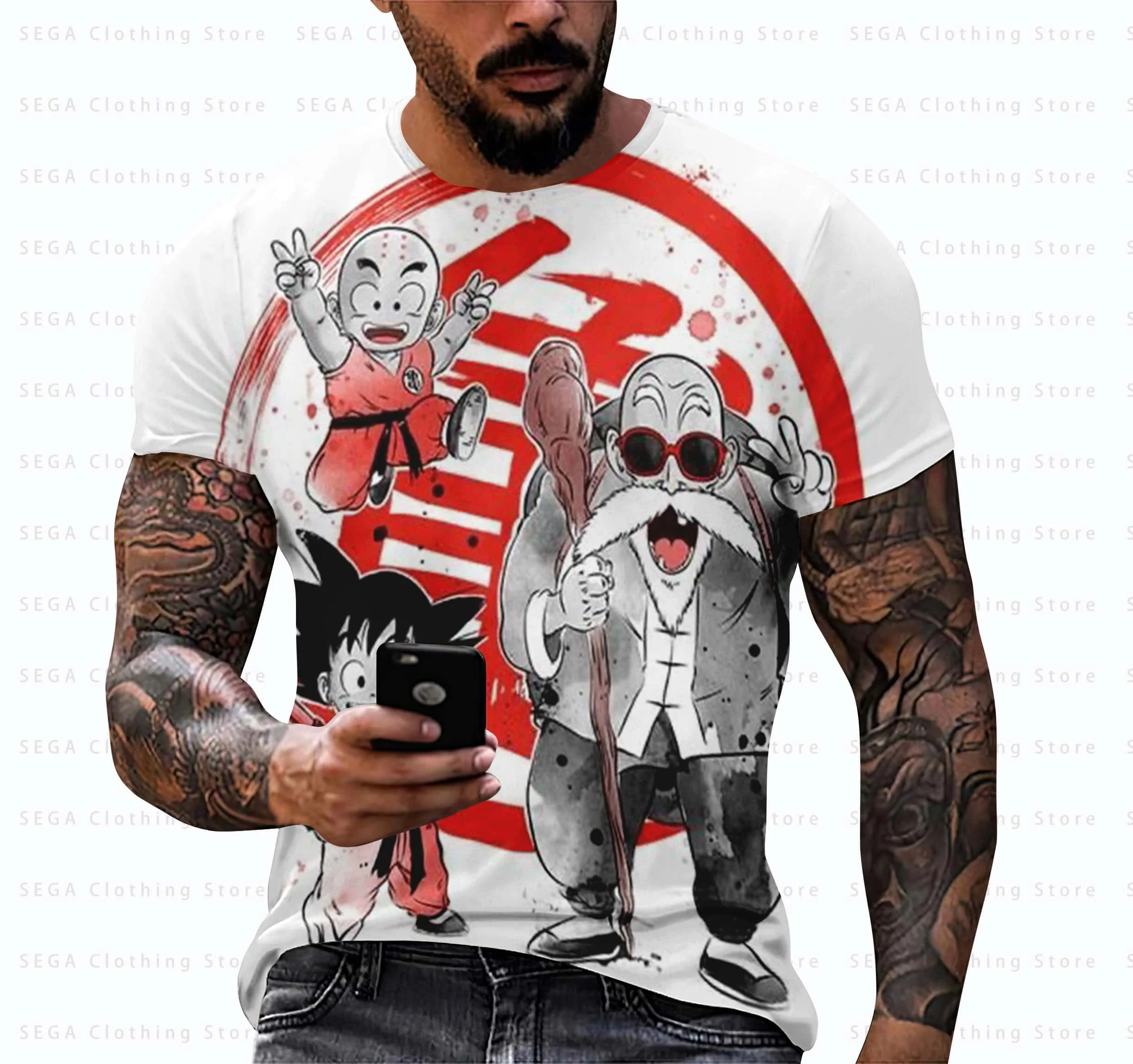 

Dragon Ball Z 110-6XL T-shirt Men Men's Y2k Harajuku Style Shirts 2025 Clothing Anime Goku Streetwear Tops T-shirts Children's