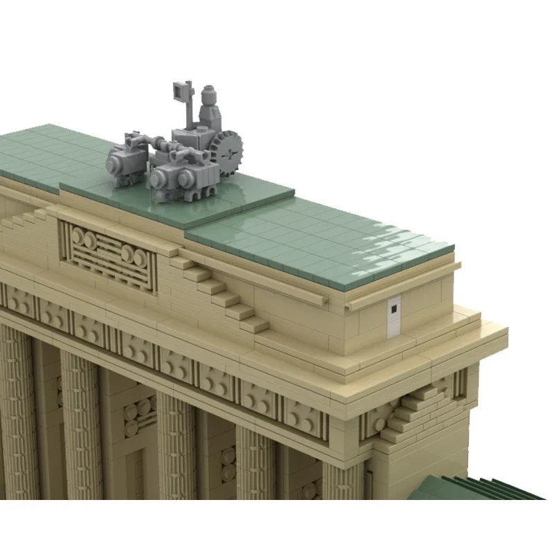 Street View Building Blocks Brandenburg Gate Model Classical Revival Architecture DIY Education Assembly Model Toys Gifts