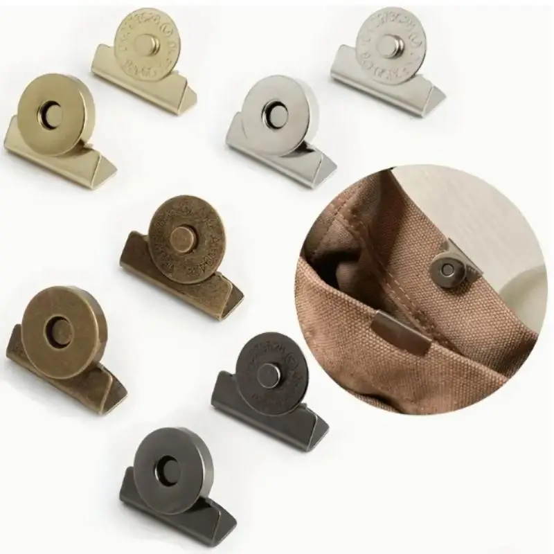 10Pairs Seamless Magnetic Button Hidden Buckle Snap Button For Shoulder Bag Wallet Clothes DIY Craft Accessories