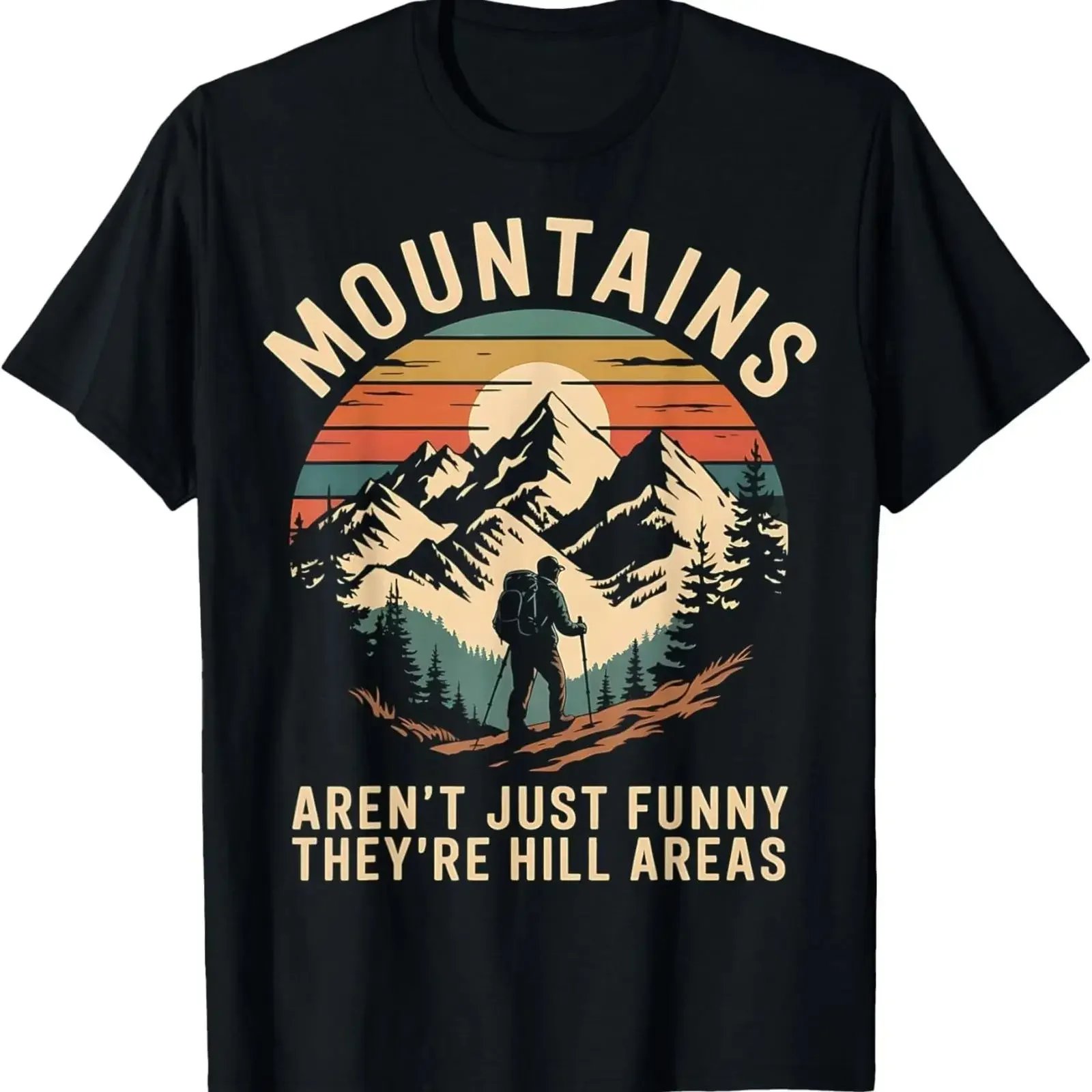 T Shirt Berge sind_t lustig sie_re Hügelgebiete vintage Washed Slightly fashion graphic Unisex homme Stretched Stylish