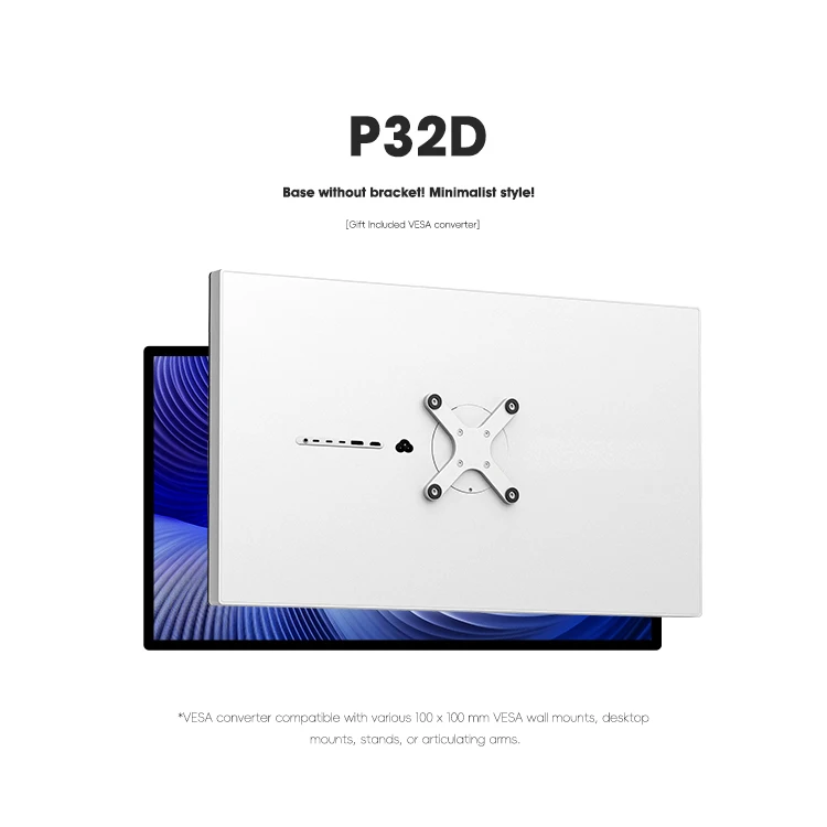 Kuycon P32D CASUAL MODE 32 INCH Display 3284*2160 4K Resolution 60HZ Refresh LCD Monitors Gaming PC Desktop SCREEN