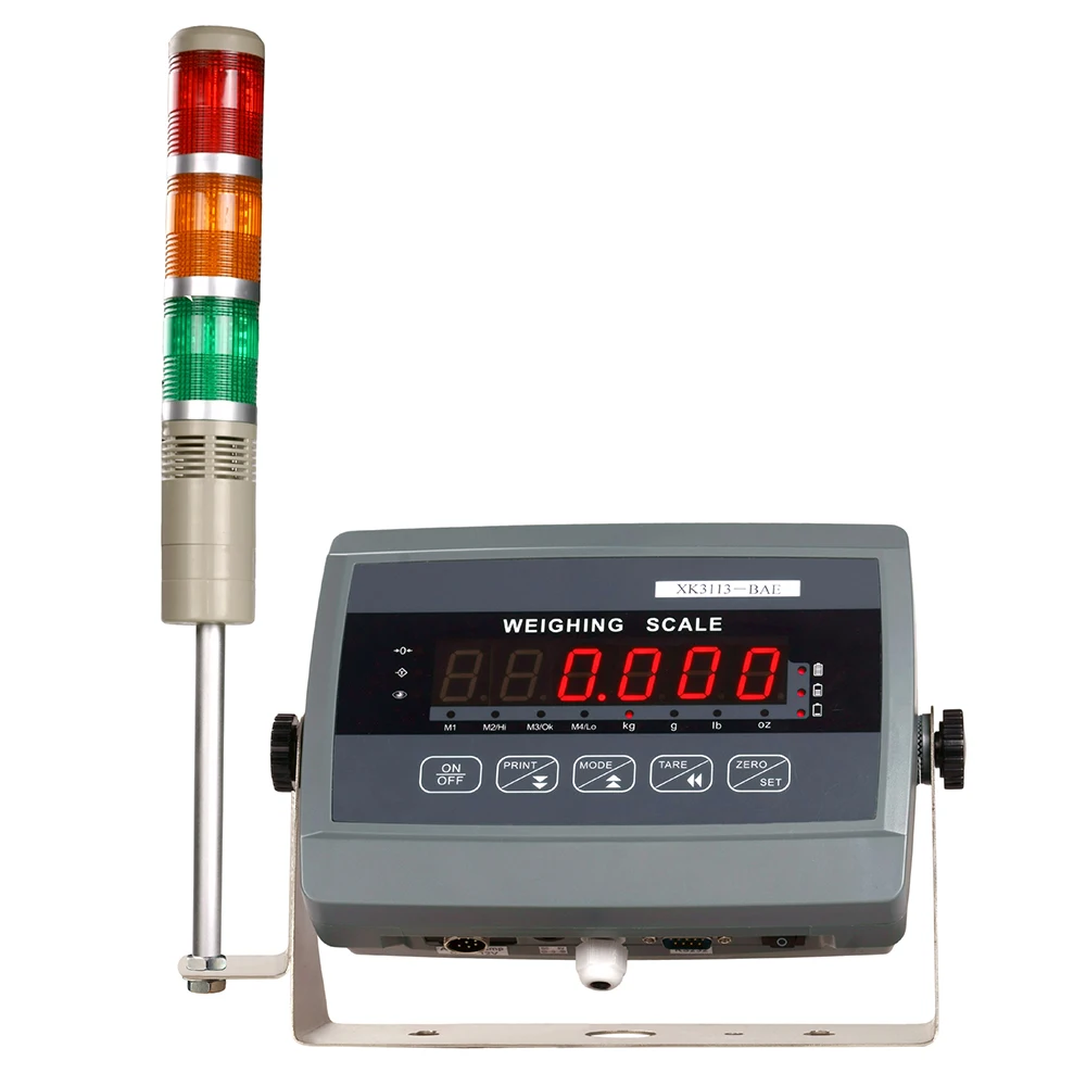 for 3 colors alarm light lcd led print function weighing indicator digital electronic weighing indicator with printer