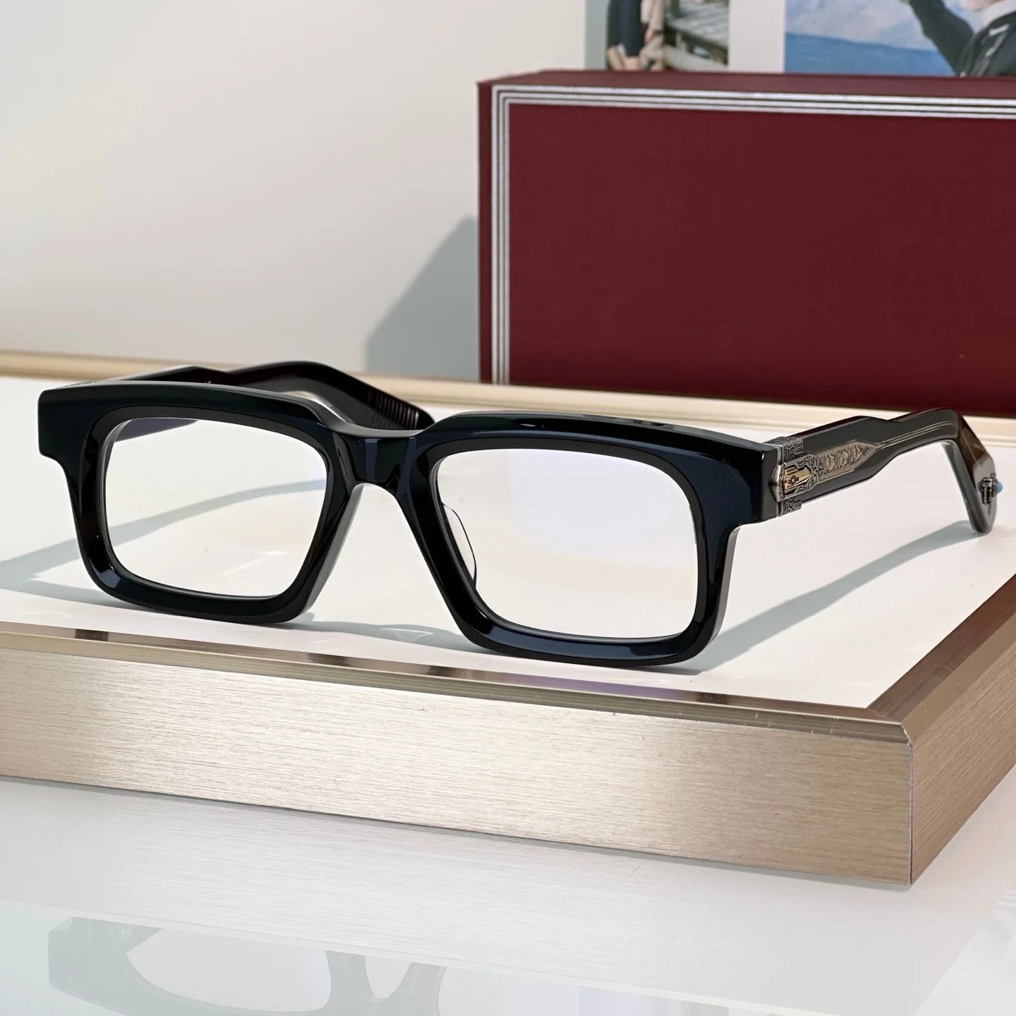 JMM BELVEDERE Business Handgemaakte Zonnebril Vrouwen Luxe Vierkante Dikke Acetaat Designer Lentes De Sol Mujer heren Zonnebril