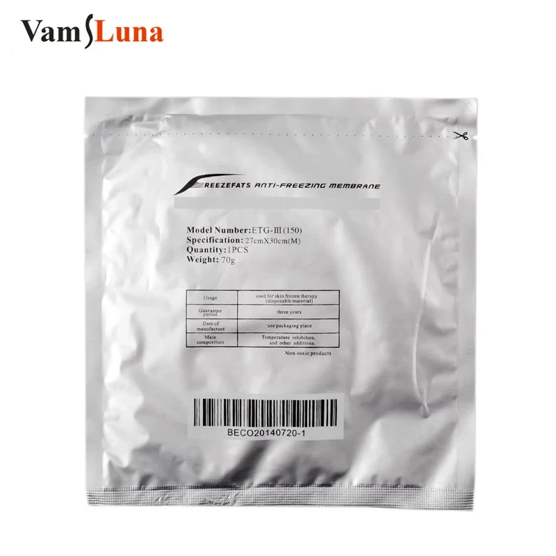 10pcs Anti Freeze Membrane Film for Fat Liposuction Cryotherapy Cool Sculpting Membrane Cryo Pads Antifreeze Film 3 Sizes