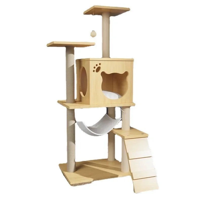 Climbing Frame  Nest  Tree Integrated Large Luxury Cat Scratch Trees Space Capsule Toy  Scratching Board