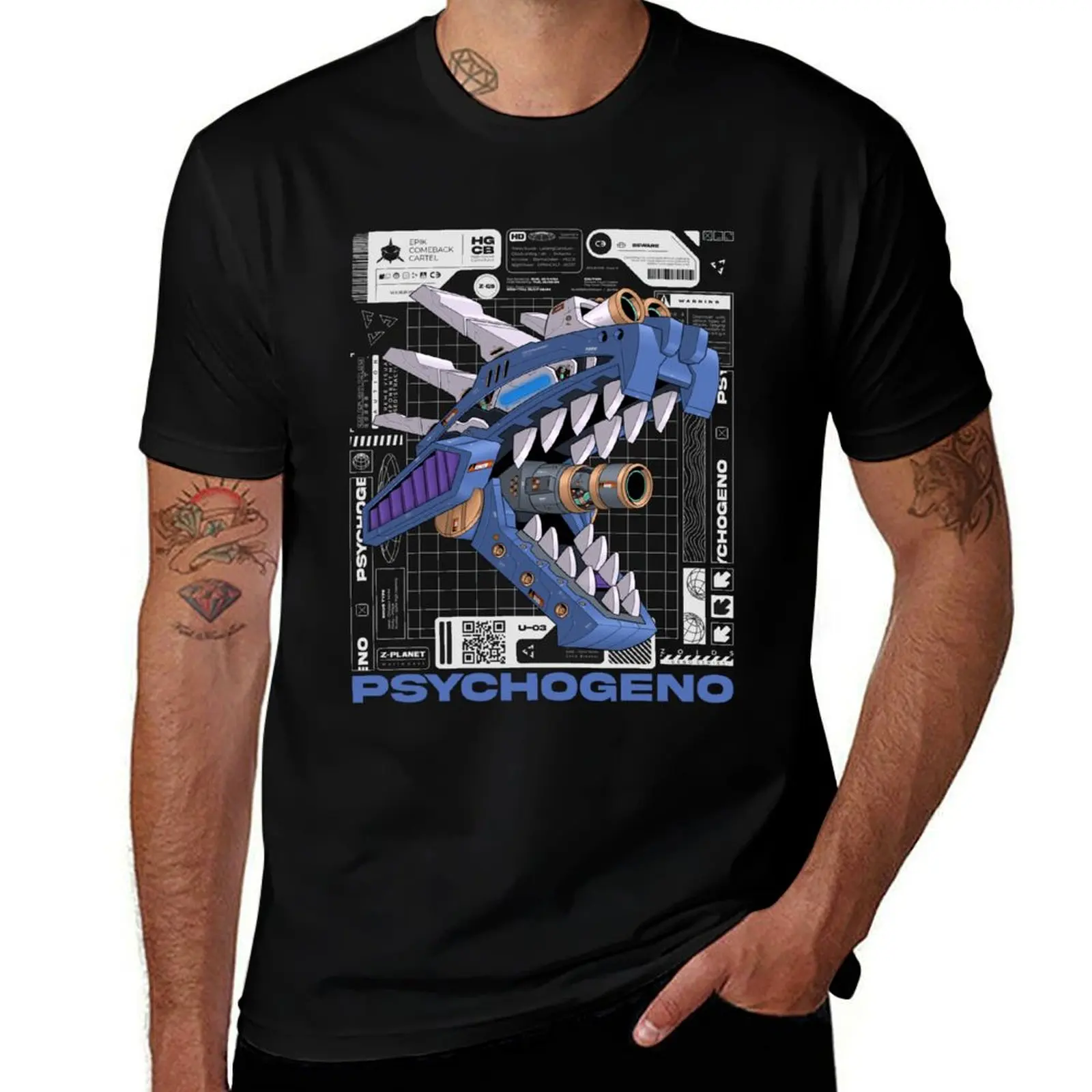 HS-Mech Zoids - PsychoGeno; Fanart/Fanmade with urban Graphic Design T-Shirt plain plain white t shirts men