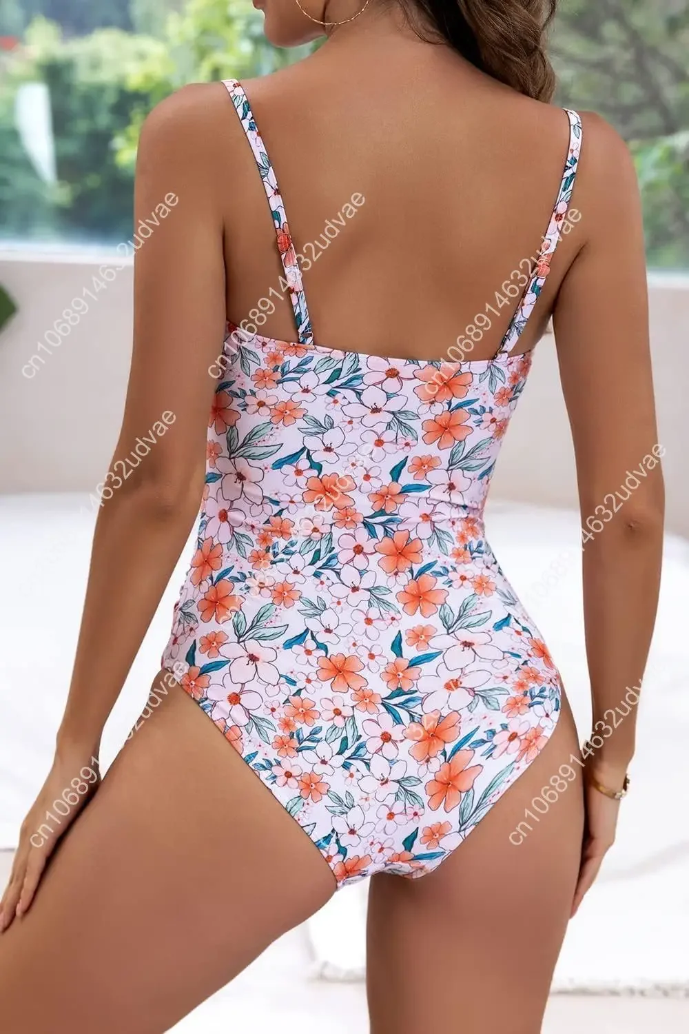 Eomenie Women's One Piece Swimsuits Tummy Control Ruched Bathing Suit 1 Piece Swimwear