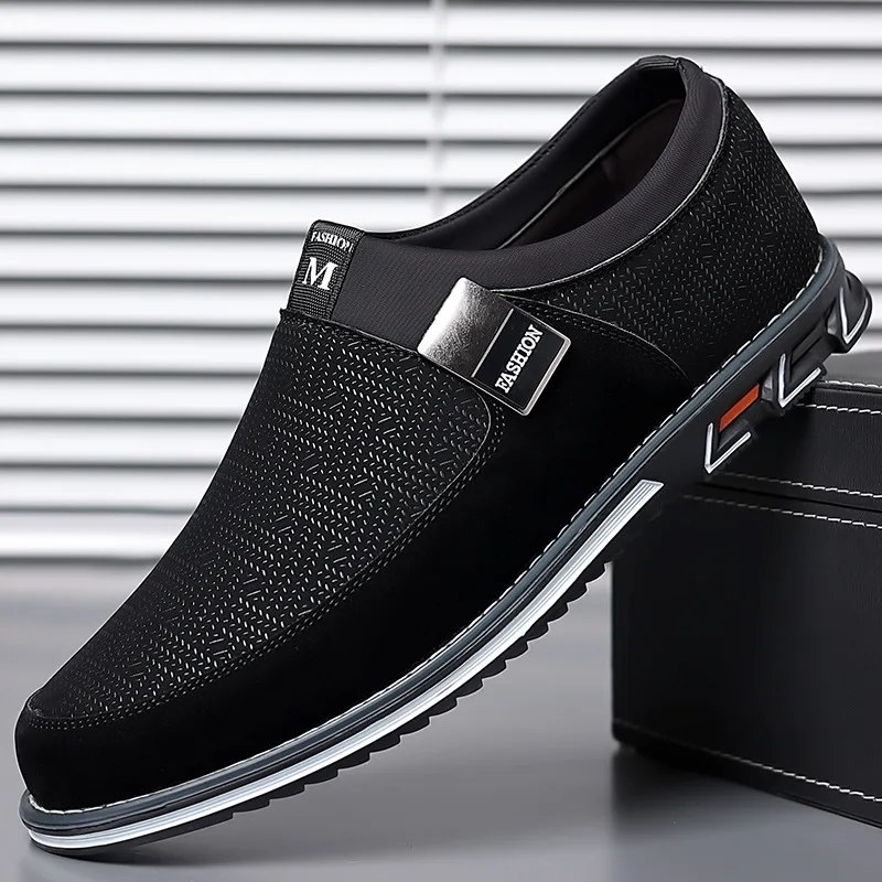 Quality Men Dress Shoes Brand Men\'s Casual Shoes Lazy Slip on Comfortable Male Flats Fashion Luxury Canva Shoes Erkek Ayakkabı