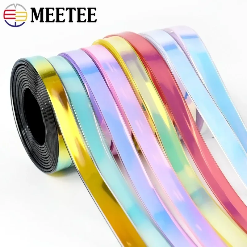 5/10Meters 12mm Colorful Glitter Leather Ribbon Silicone Cord Keychain Phone Jewelry Decoration PU Rope DIY Crafts Accessories