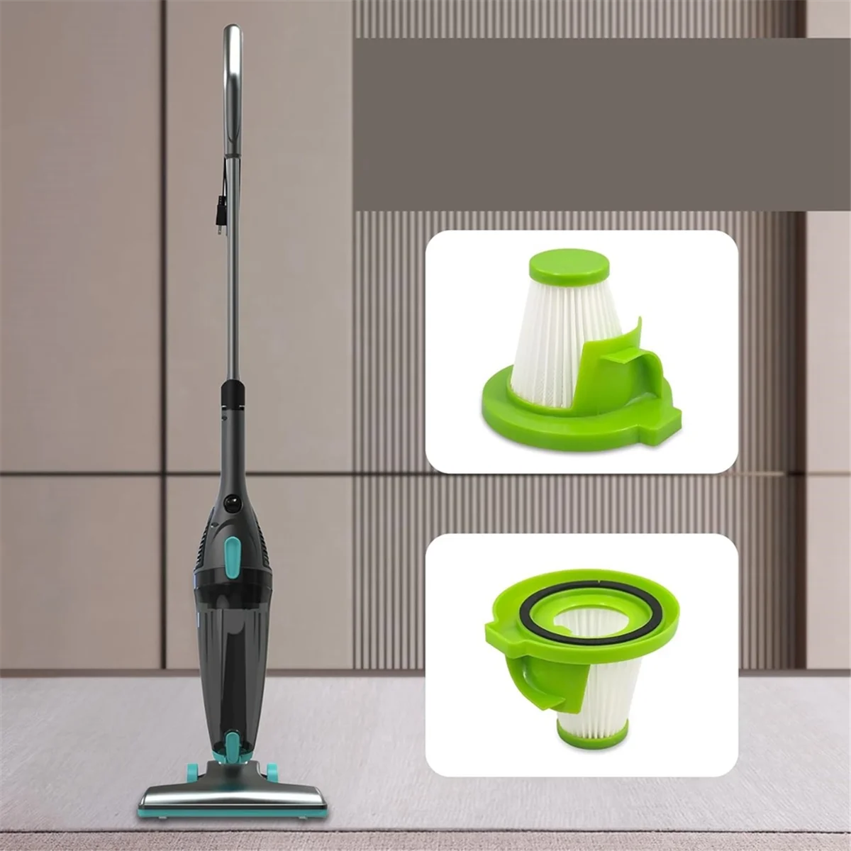 مرشحات بديلة لمرشح الكناس لـ Ionvac ZipVac 3 في 1 سلكية تستقيم/أرضية محمولة ومكنسة السجاد