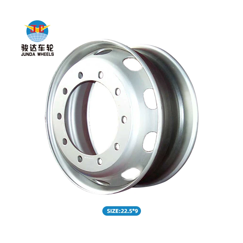 Truck Wheel Rim 22.5 Inch Tubeless Steel Material Origin Place Model Finishing SHAANXI TRUCK