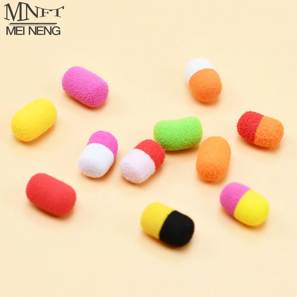 40Pcs Float Boilies Carp Fishing Accessories Buoyancy Fishing Bait for Carp Hair Rig Method Feeder Floating Boilies Fish Tackle