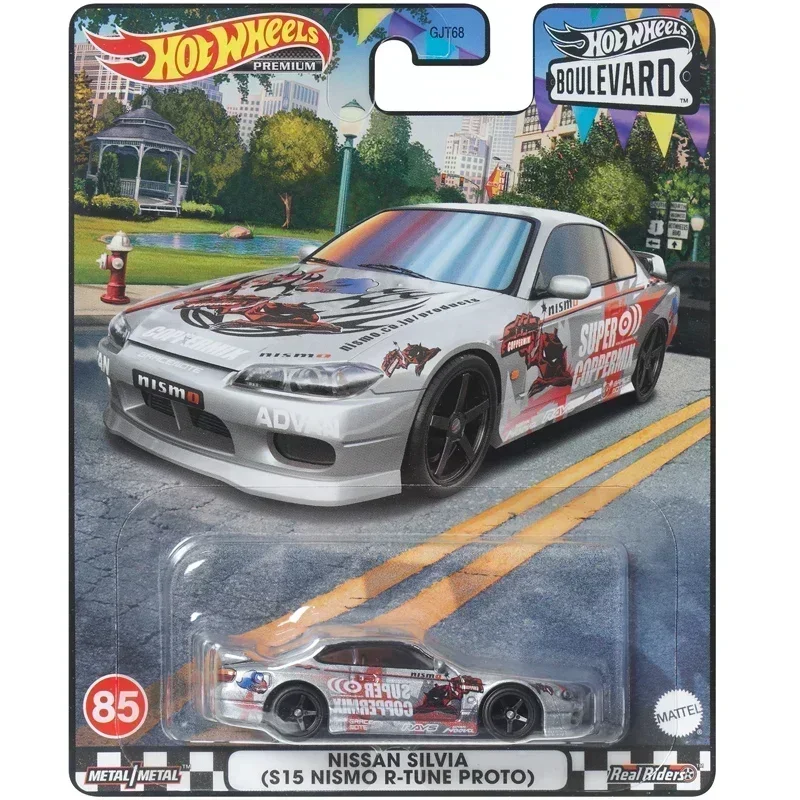 Original Hot Wheels Premium Car Boulevard Juguetes Toys for Boys 1/64 Diecast Mercedes Benz Nissan Silvia Audi Dodge Model Gift