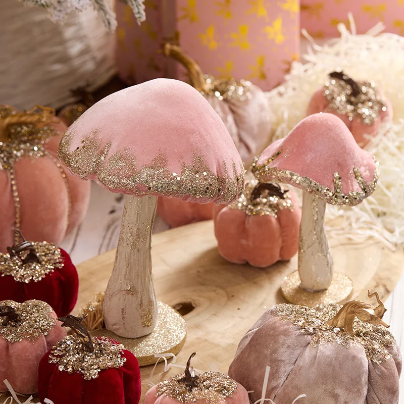 New Christmas Ornaments Ornament ins Creative Mushroom Window Scene Arrangement Props Gifts
