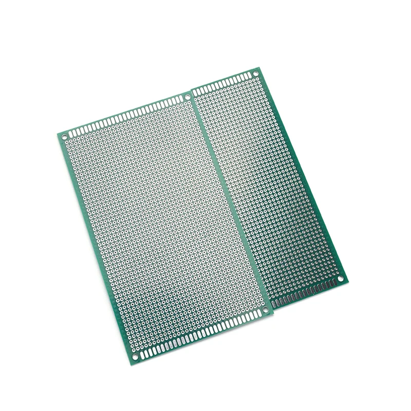 2 Stück Universelle Leiterplatte mit 2,54 mm Rastermaß, doppelseitig, für elektronische Bauteile, Größe 9x15 cm, für DIY-Projekte – Detail 3