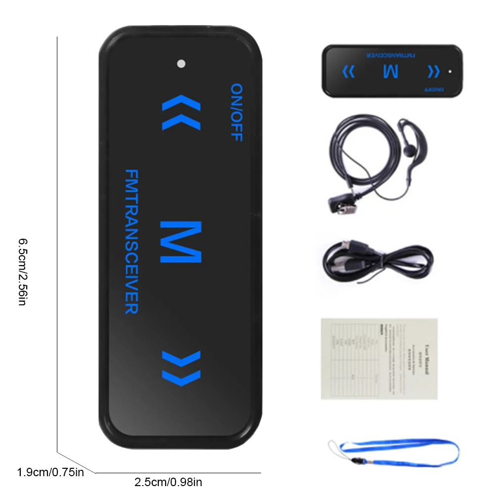 Мини-рация с зарядкой через USB, двусторонняя радиостанция, 16 каналов, FM-радио, трансивер дальнего действия для парикмахерской, салона красоты, ремонтный магазин