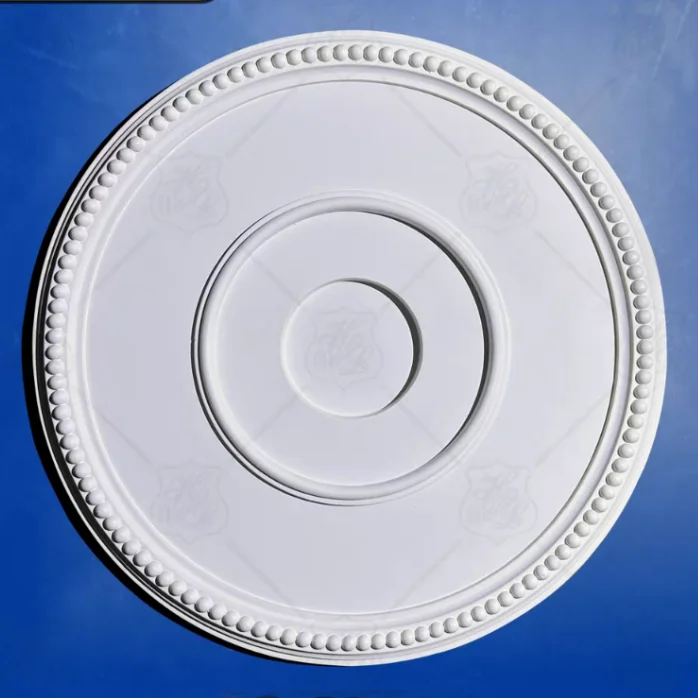 Polyurethane Ceiling Rose Ornament Rosette Wall Moulding Element PU Decorative Pendant Lamp Base Chandelier Plate Paterage