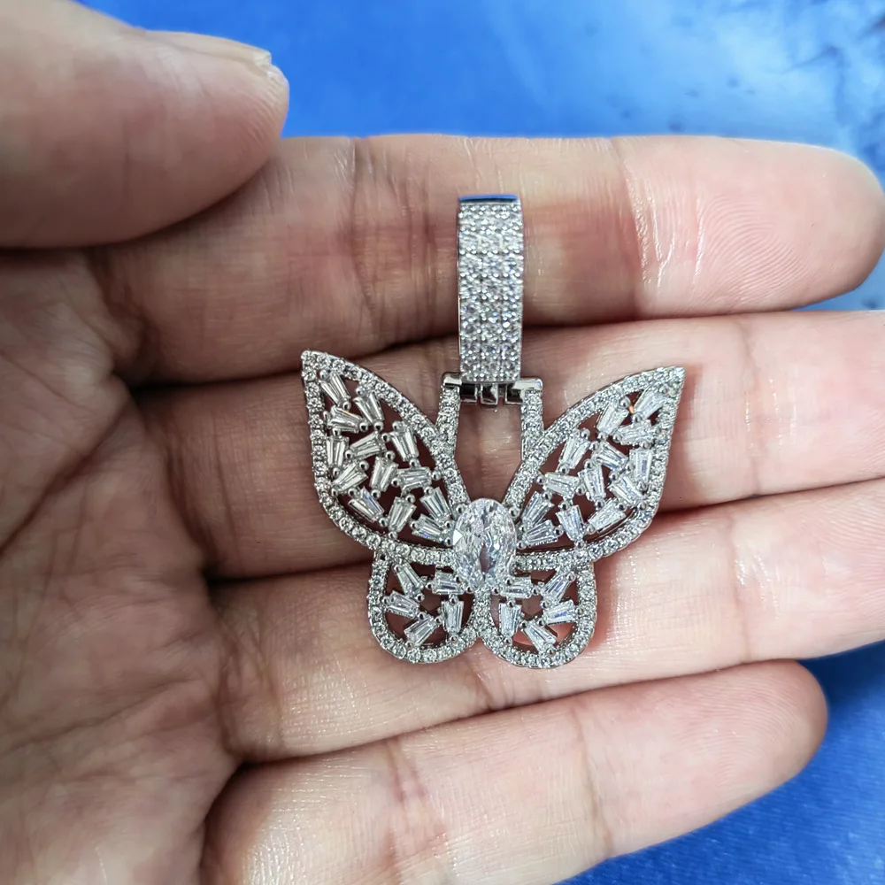 

Женский хип-хоп латунный циркон изысканный полый бант многослойный кулон аксессуар