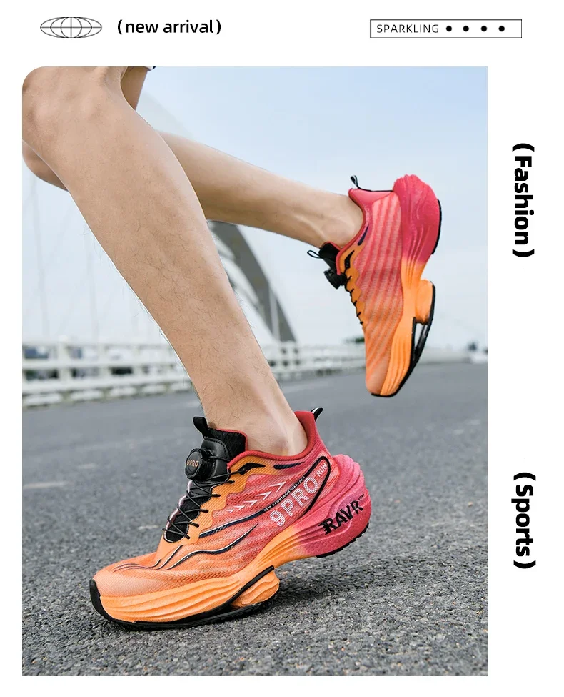 Männer Neue Turnschuhe Carbon Platte Dämpfung Laufschuhe 9PRO MAX Jogging Atmungsaktive Mesh Rutschfeste Outdoor Schuhe Off-road Schuhe – Detail 13