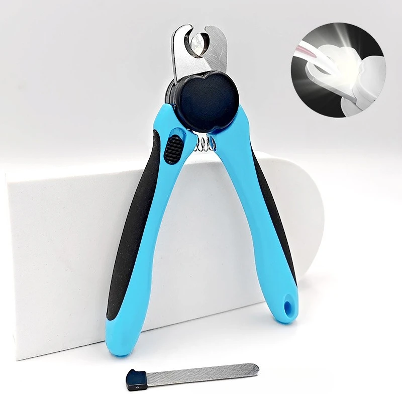 LED Dog Cat Nail Clippers with Light Illuminates Bloodline Extra Sharp for Thick Nails Quick Sensor Avoid Over Cutting Toenail
