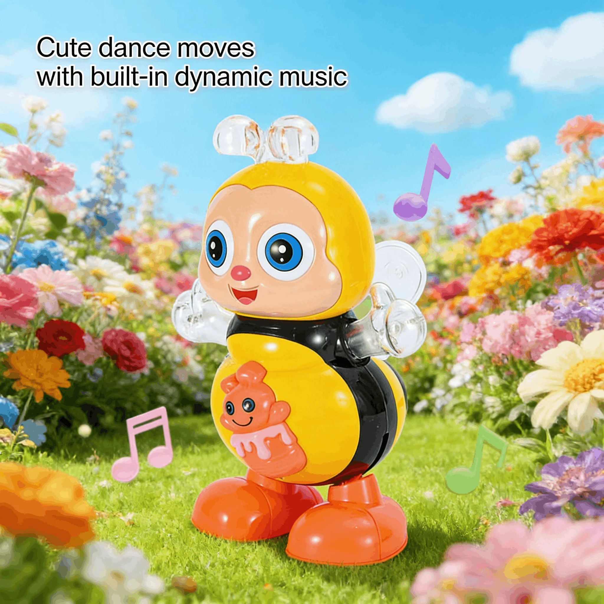 ألعاب الرقص الكهربائية على شكل نحلة ألعاب موسيقية ألعاب كرتونية إلكترونية لمرحلة ما قبل المدرسة ألعاب تعليمية تفاعلية