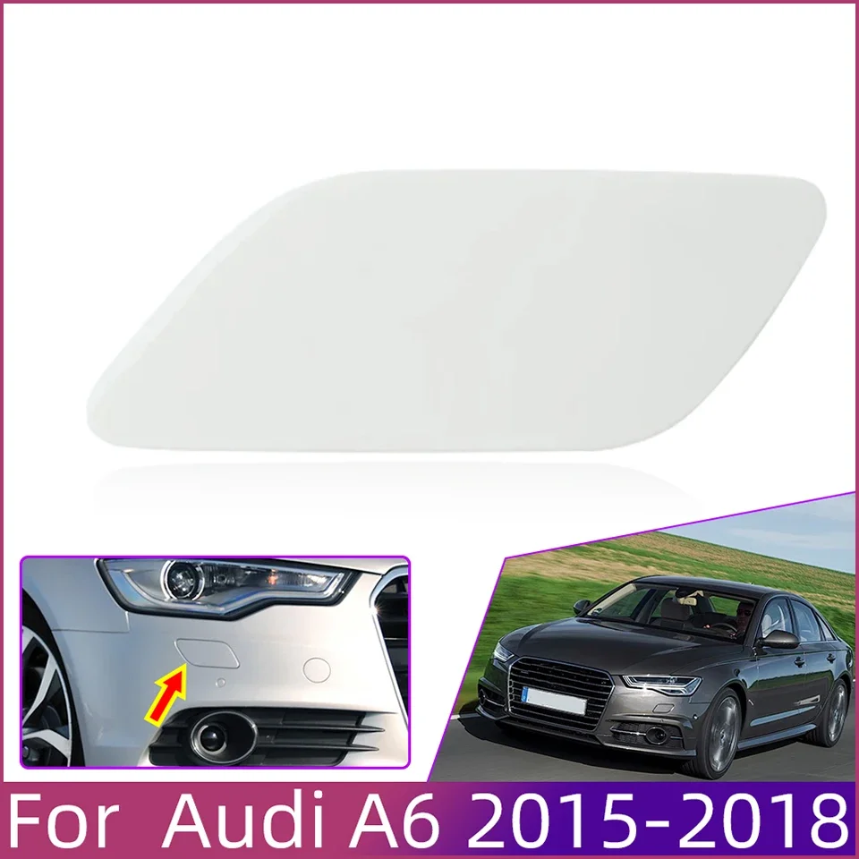 Front Bumper Spray Nozzle Trim Lid Shell Headlight Painted Washer Nozzle Cover Cap For Audi A6 2015-2018 4G0955275H 4G0955276H