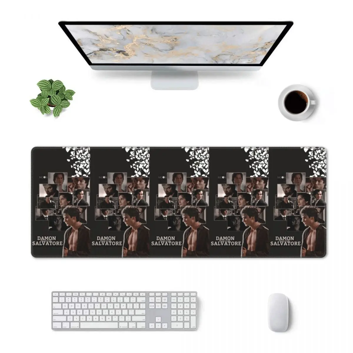 Large Mouse Pad The Vampire Diaries Damon Salvatore Gamer PC Laptop Mats Keyboard Carpet Computer Gaming Desk Mat