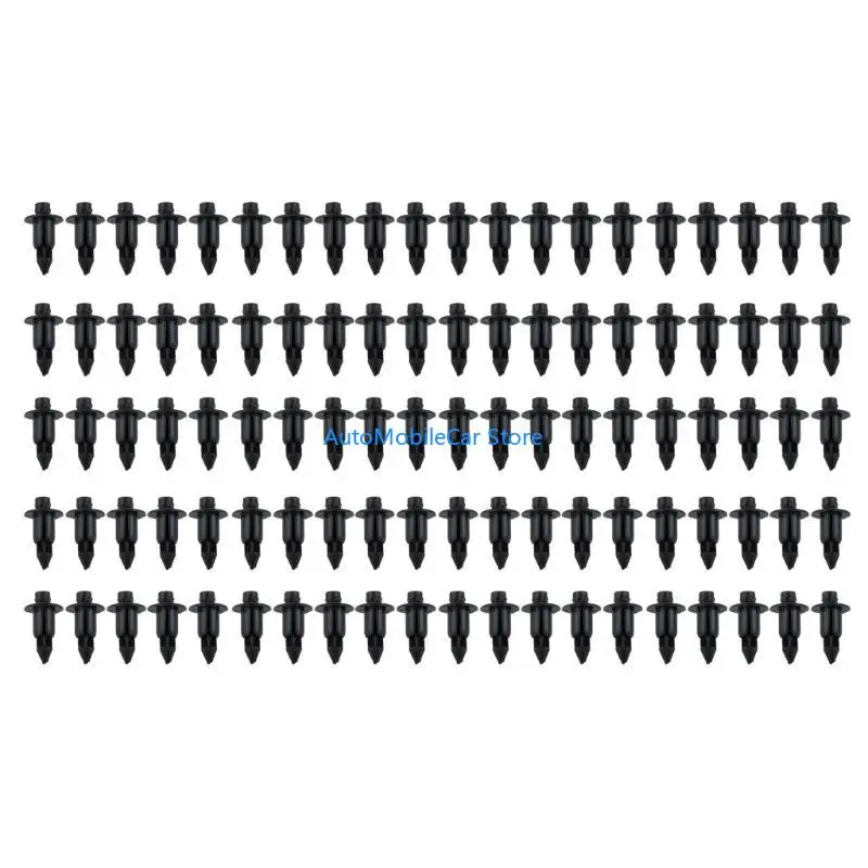 G8TE 100pcs Versatile Motorcycle Screw Clips Weatherproof Fastening Solution Motorcycle Retainers set for Bike Maintainance