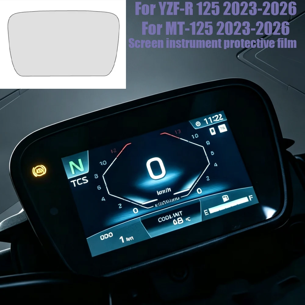 For YAMAHA YZF R125 MT125 2023-2026 Motorcycle Dashboard Screen Protector Screen  R 125 MT 125 Scratch Resistant Protection Film
