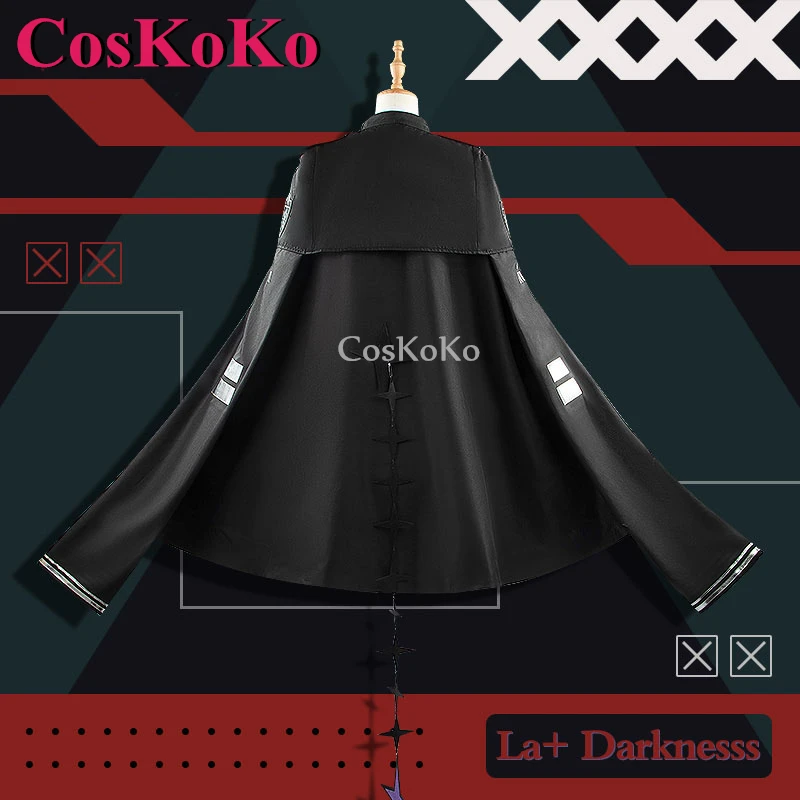 【Customized】CosKoKo La+ Darknesss Cosplay Anime VTuber Hololive Costume Fashion Sweet Unifrom Halloween Party Role Play Clothing