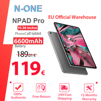 N-one Npad Pro Android 12 Tablet PC 10.36''  8GB RAM 128GB ROM 2000x1200 2K FHD IPS Screen Unisoc Tiger T616, 5MP+13MP Cameras