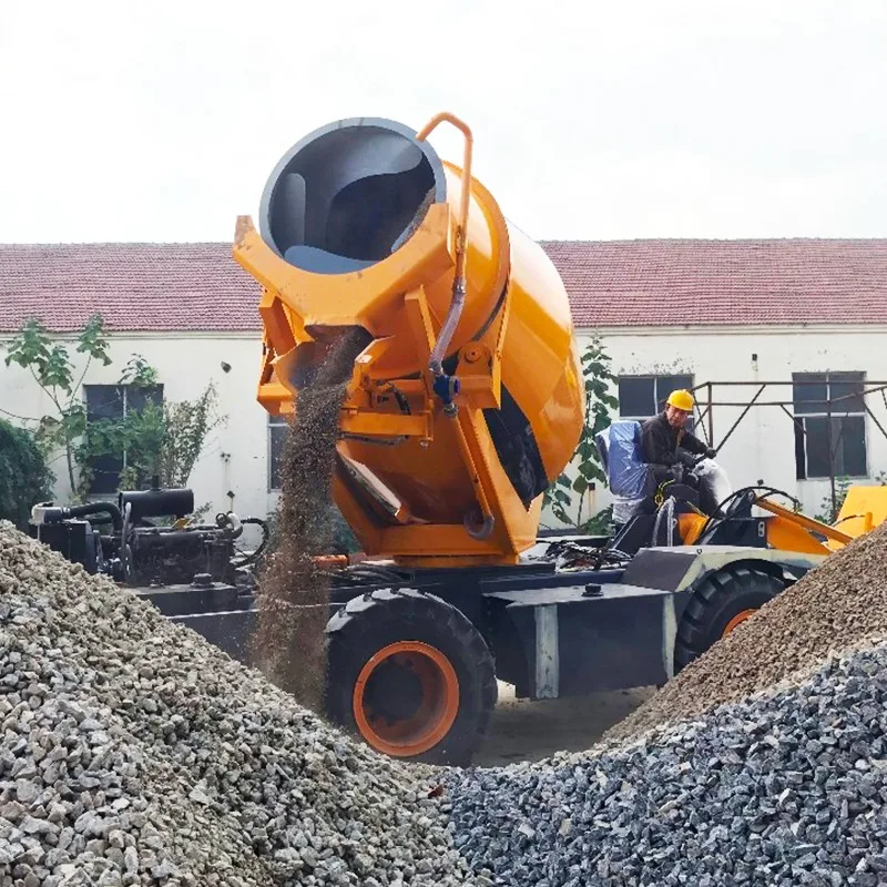 Multifunctional Self Loading Concrete Mixer Construction Industry Concrete Mixers Diesel Concrete Mixer Pump for Sale