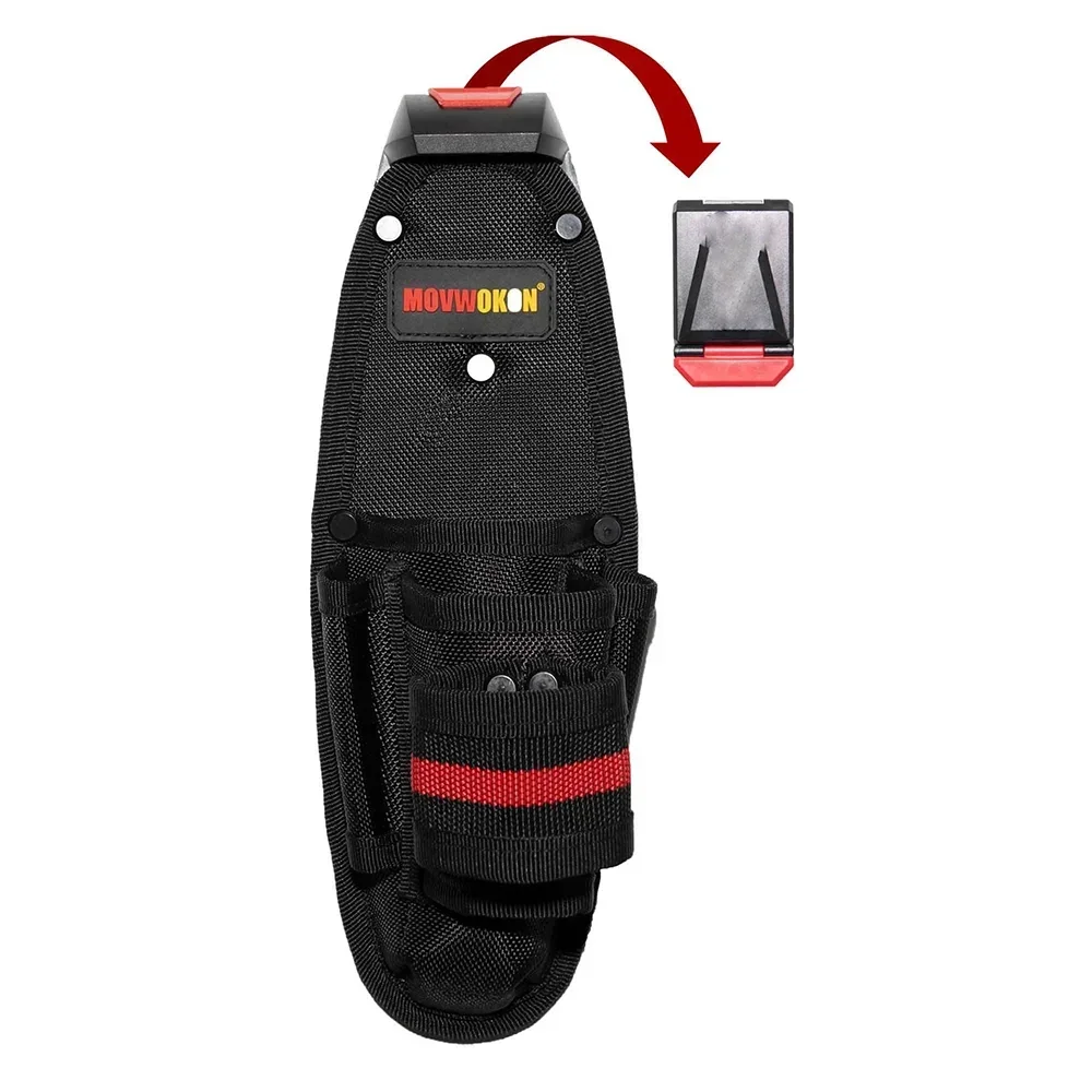 Beltless Quick Attach Electrician Tool Waist Pouch for Storing Pliers Hammers & Screwdrivers