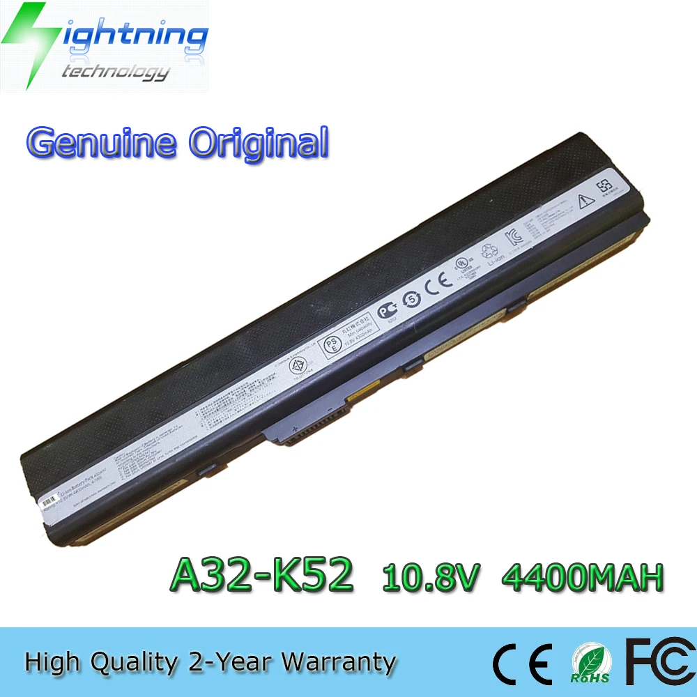 Brand New Genuine Original A32-K52 10.8V 47Wh Laptop Battery for Asus A42J K52 K52F K52J K52JB K52JC K52JE K52JK K52JR