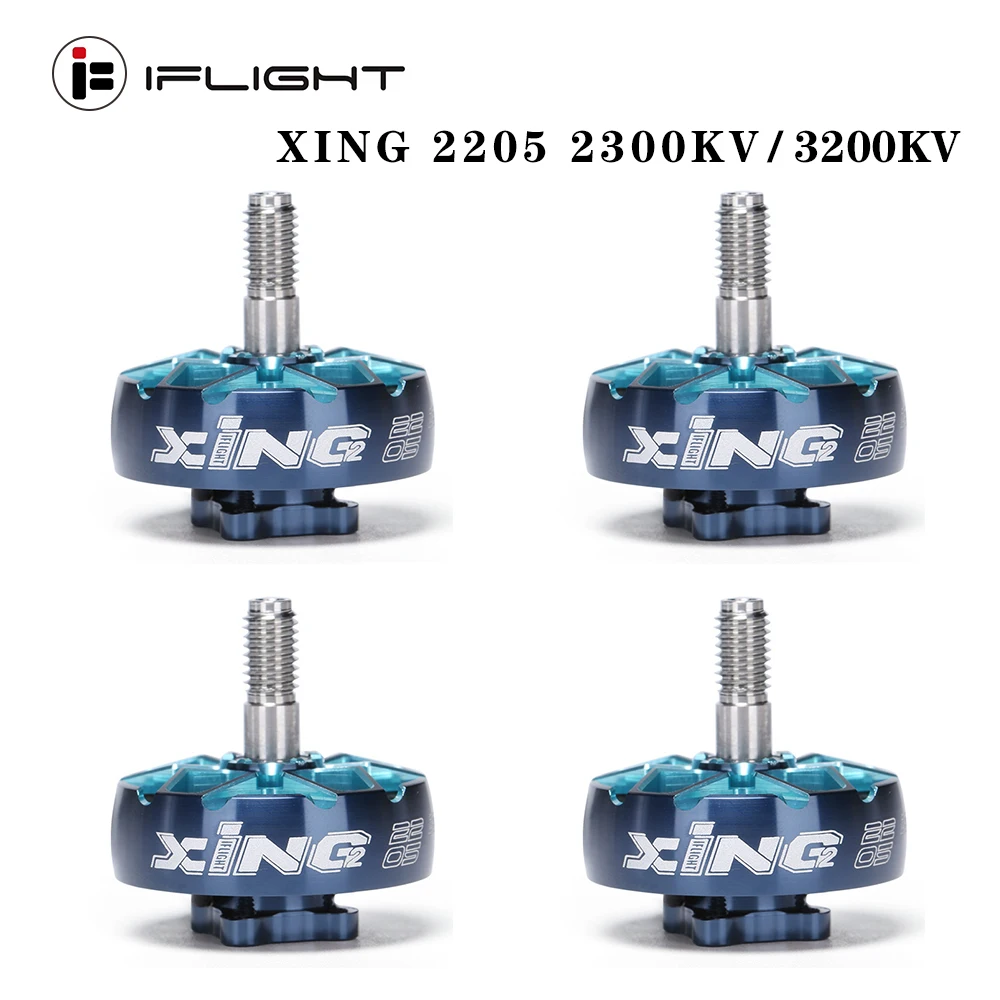 

IFlight XING2 2205 2300KV / 3200KV 4-6S FPV NextGen Brushless Motor W/5mm shaft compatible 3 inch propeller for FPV Racing Drone