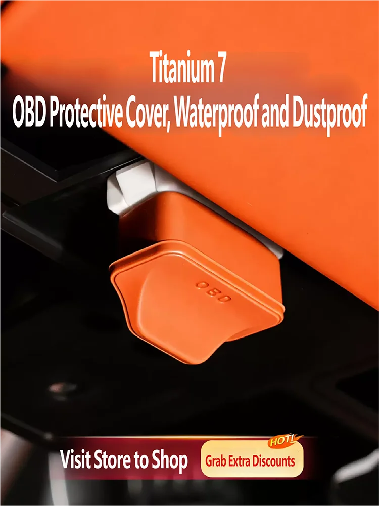OBD Plug Cover Dust Proof Protector For BYD Leopard 7 Titanium 7 2025 2026 Diagnostic Interface Anti-Dust Hood Car Accessories
